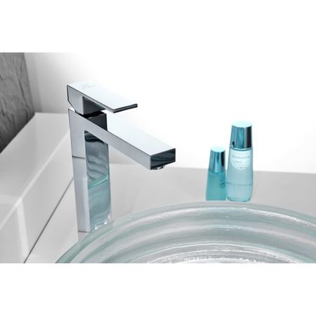 Anzzi Enti Single-Handle Vessel Bathroom Faucet, Polished Chrome L-AZ096